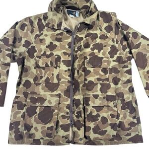 VTG BROWNING Camo Hunting Jacket Gore-Tex Mens XXL  2XL‎ Hood Lined Made USA 90s
